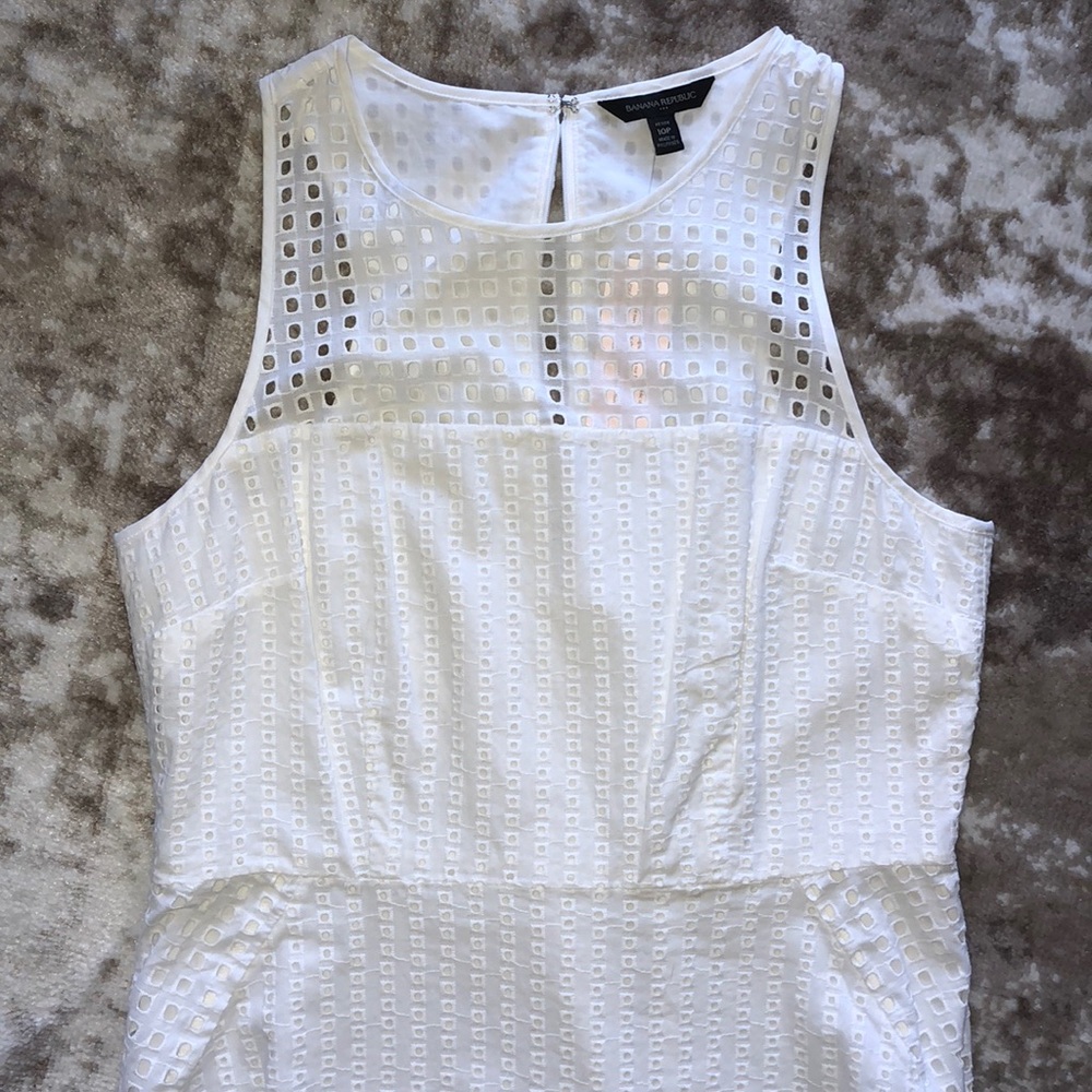 Banana Republic white dress